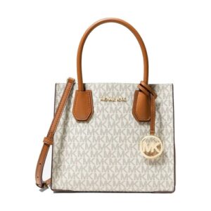 Michael Kors Mercer Medium Messenger – Signature Vanilla
