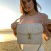 The Daisy Woven Artisan Flap Bag
