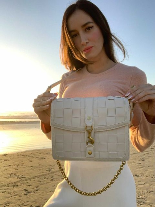 The Daisy Woven Artisan Flap Bag