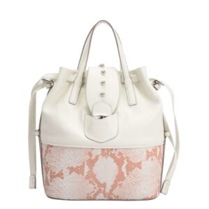 Maria Carla Serpentine Allure Smooth Leather Handbag