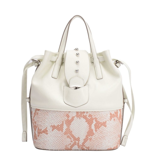 Maria Carla Serpentine Allure Smooth Leather Handbag