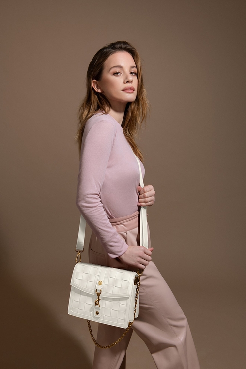 The Daisy Woven Artisan Flap Bag