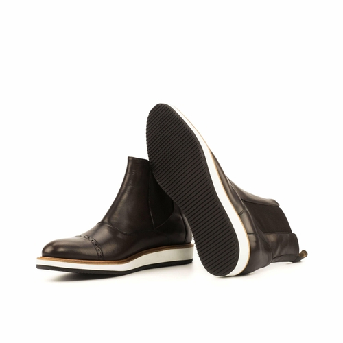 The Chelsea Hybrid II: Handcrafted Leather Boots with Contrast Sole