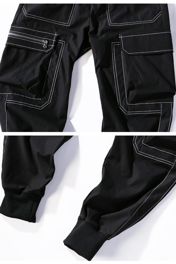Contrast Stitch Cargo Pants – Men’s Relaxed Fit Utility Joggers