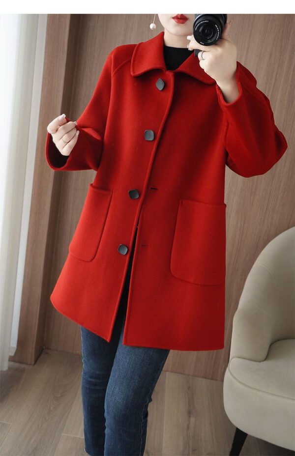 Premium Double-Faced Wool Coat – Tailored Slim Fit