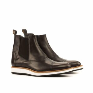 The Chelsea Hybrid II: Handcrafted Leather Boots with Contrast Sole
