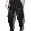 Contrast Stitch Cargo Pants – Men’s Relaxed Fit Utility Joggers