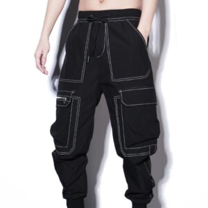 Contrast Stitch Cargo Pants – Men’s Relaxed Fit Utility Joggers