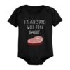 "Well Done Daddy" Funny Steak Graphic Baby Bodysuit