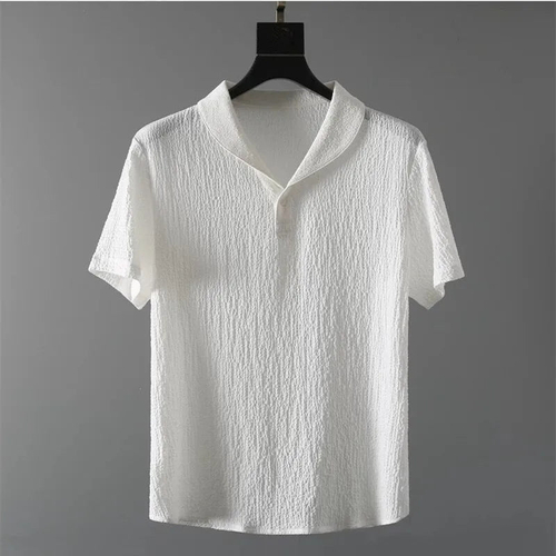 The Riviera Textured Resort Set: Men’s Summer Polo & Tapered Pants
