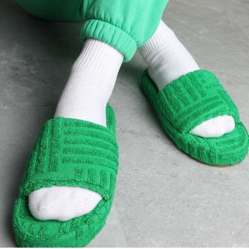 "The Cloud-Cozy Terry Slides: Ultra-Soft Thick Sole Slippers"