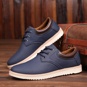 Modern Comfort Oxford: Men’s Premium Flat-Sole Sneakers