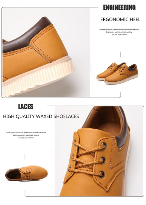 Modern Comfort Oxford: Men’s Premium Flat-Sole Sneakers