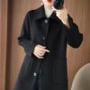 Premium Double-Faced Wool Coat – Tailored Slim Fit
