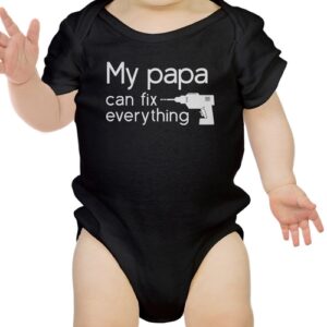 "My Papa Can Fix Everything" – Premium Cotton Baby Onesie