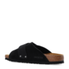 "Birkenstock Women’s Classic Suede Slides - Contoured Comfort Footbed"