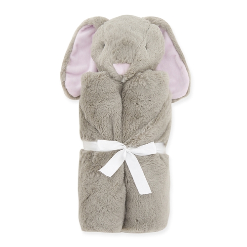 Velvet-Touch Bunny Cuddle Blanket