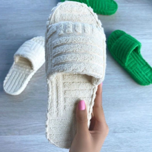 "The Cloud-Cozy Terry Slides: Ultra-Soft Thick Sole Slippers"