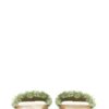 "Manebi Palm Tree Embroidered Raffia Slides - Sage Green"
