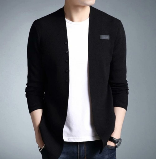 The Modern Gentleman’s Slim Cardigan - Grey Melange